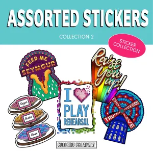 Assorted Sticker - Collection 2 (Set of 5 Die Cut Stickers)