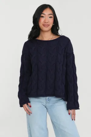 Better Days Sweater in Navy