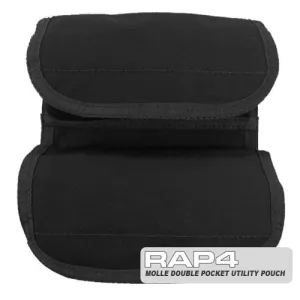 BLACK Small Double Utility Pouch