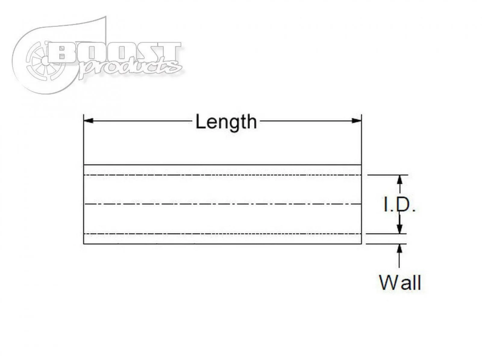 BOOST Products Silicone Coupler 51mm (2") ID, 75mm (3") Length, Black