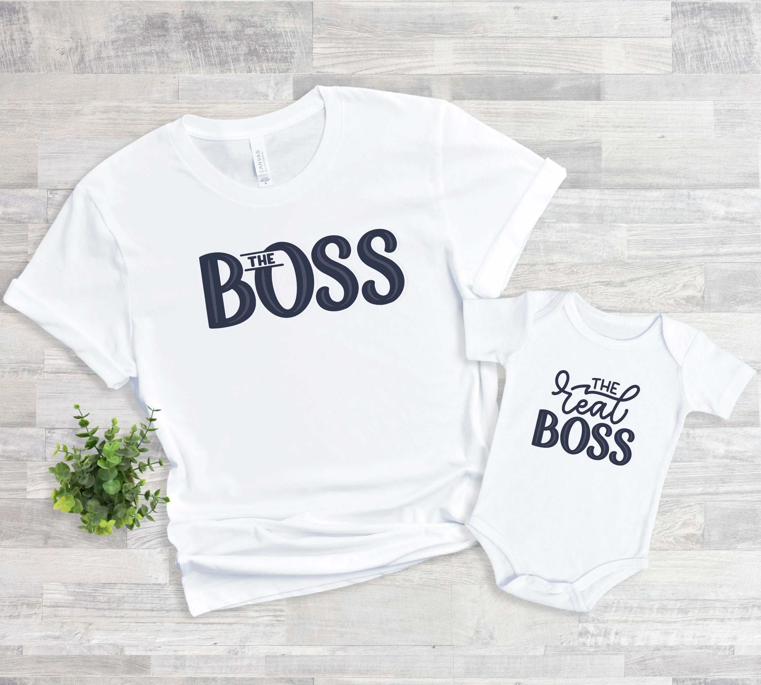 Boss Father & Son T shirt Set