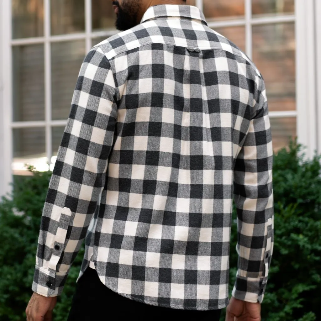 Buffalo Check Shirt | Black & Cream