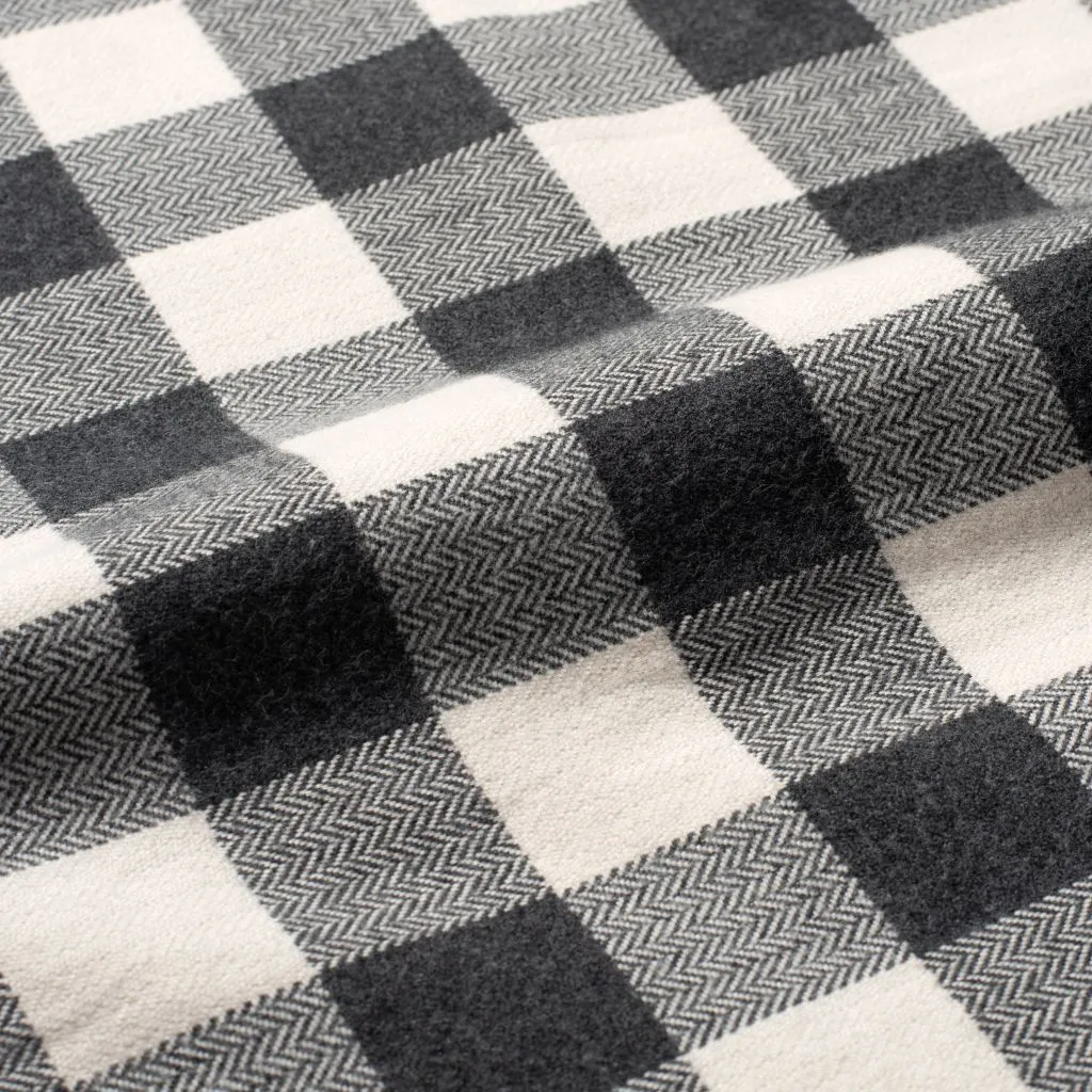 Buffalo Check Shirt | Black & Cream