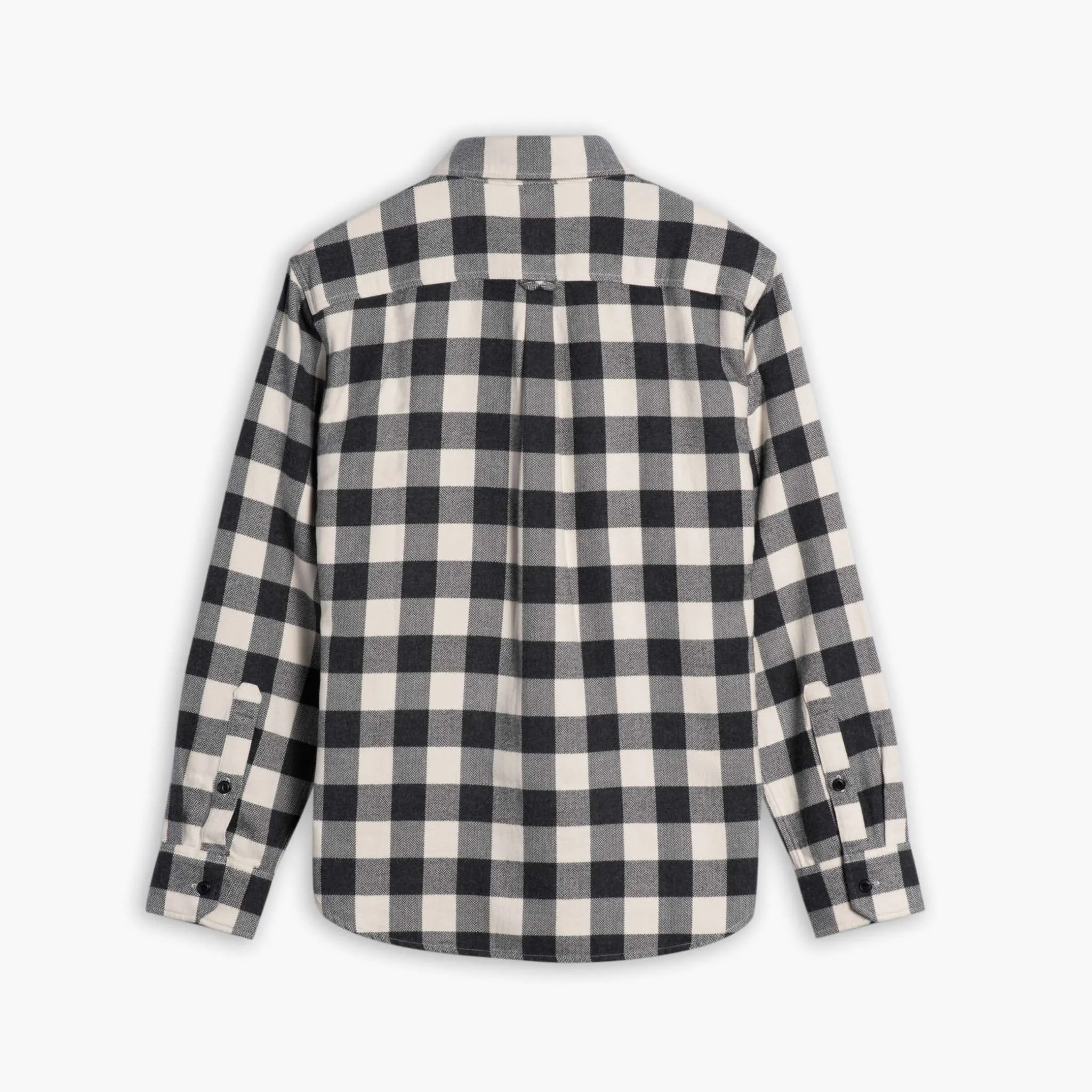 Buffalo Check Shirt | Black & Cream