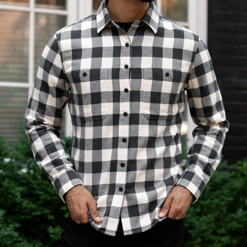 Buffalo Check Shirt | Black & Cream