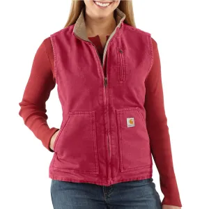 Carhartt Women's Crab Apple Pink Sandstone Mock-Neck Vest