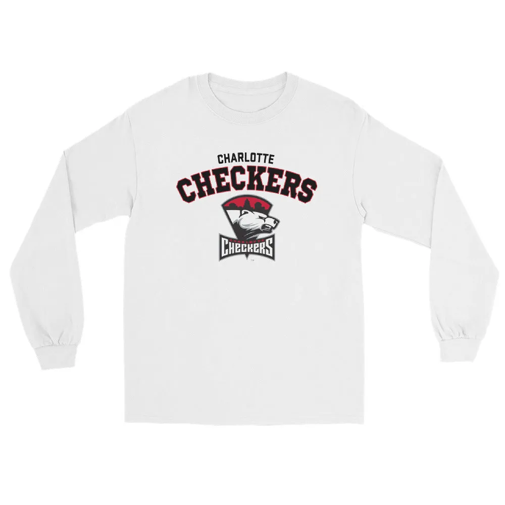 Charlotte Checkers Adult Arch Long Sleeve Shirt