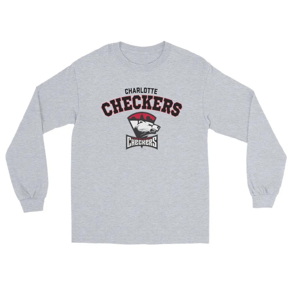 Charlotte Checkers Adult Arch Long Sleeve Shirt