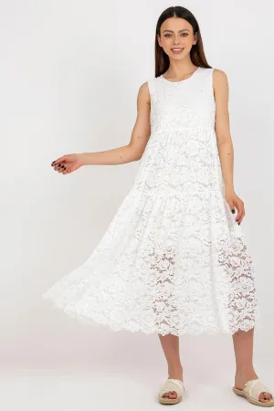 Chic Flared Lace Day Dress for Effortless Elegance