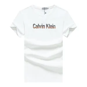 Ck Essential Organic Cotton Script Front Logo-White