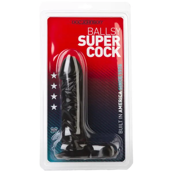 Doc Johnson Ballsy Super Cock 7inch - Black