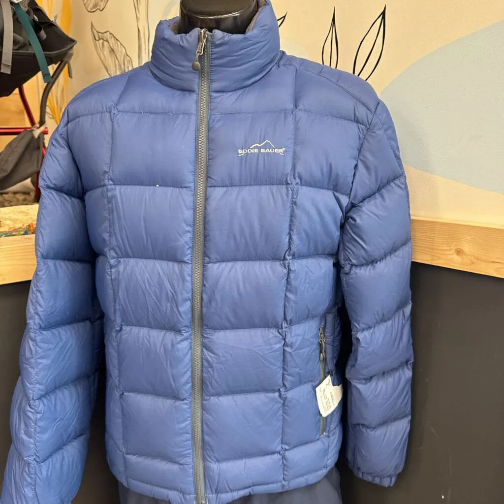 Eddie Bauer - Men's 800 Fill Down Puffer Jacket - MSRP $339: Blue-men-MD