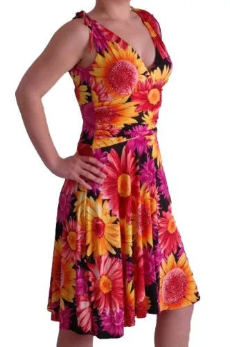 Eve V Neck Floral Print Dress