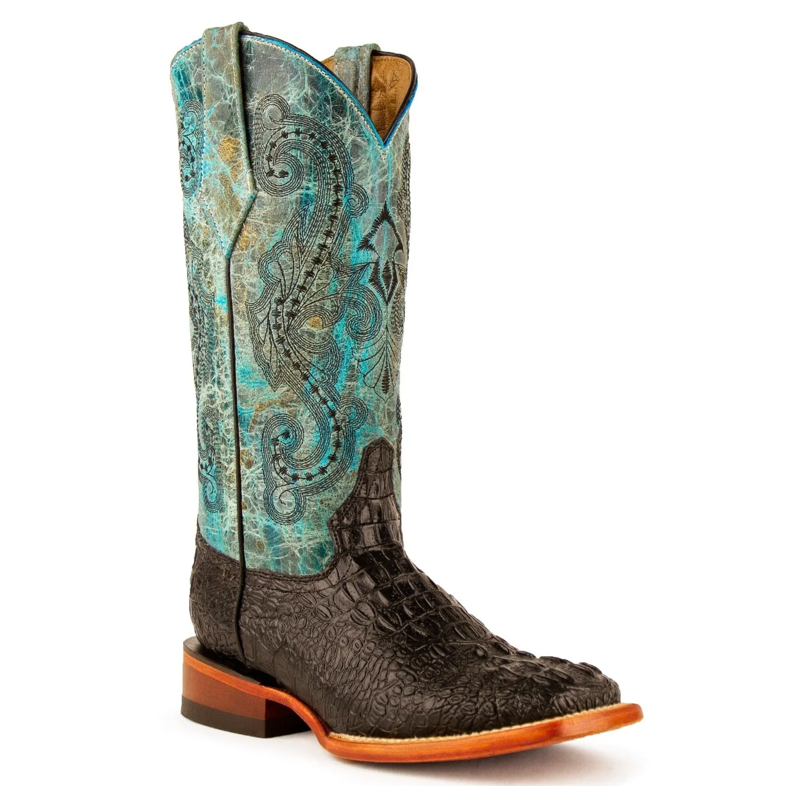 Ferrini Women's Stampede Cowhide Print Square Toe Boots 90393-50