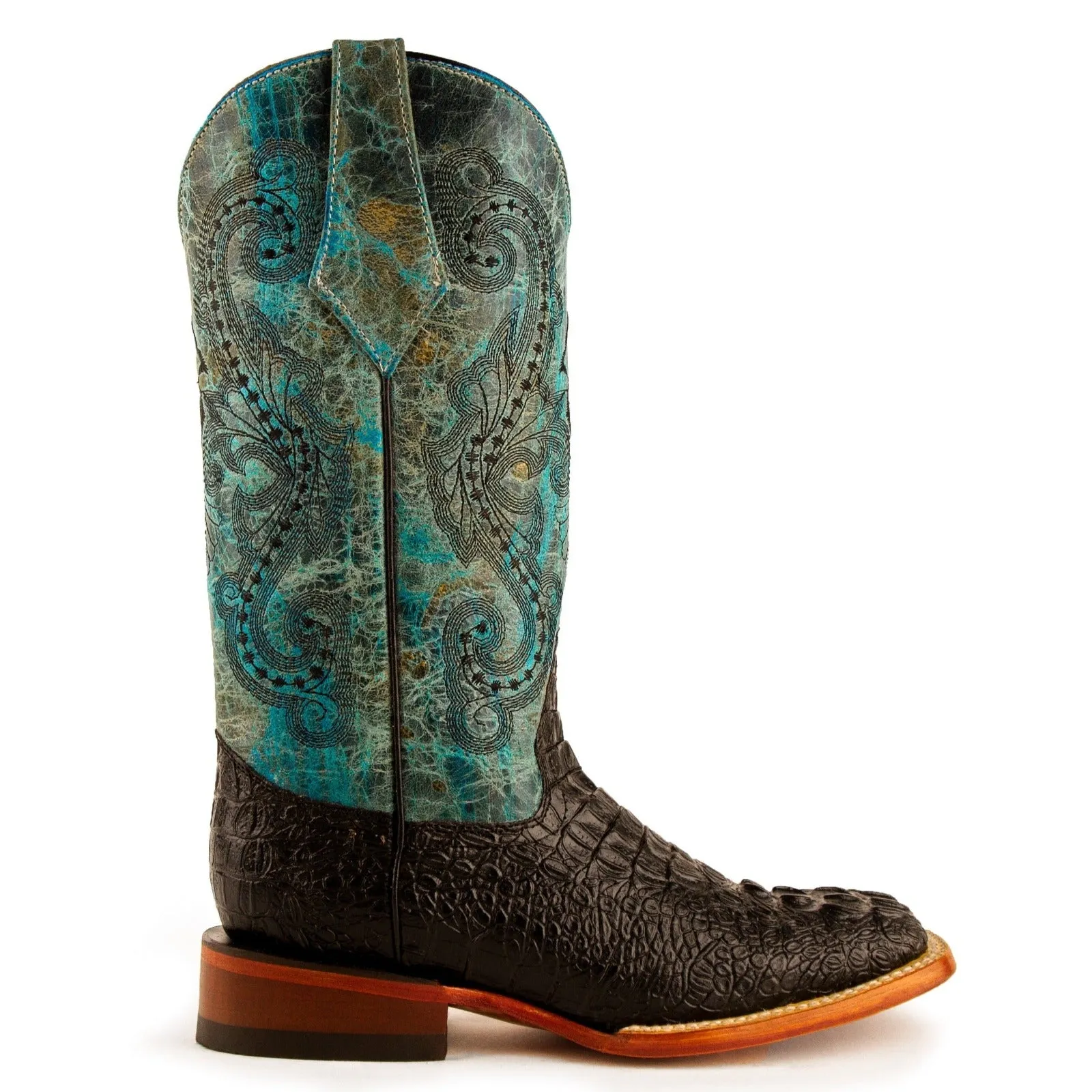 Ferrini Women's Stampede Cowhide Print Square Toe Boots 90393-50