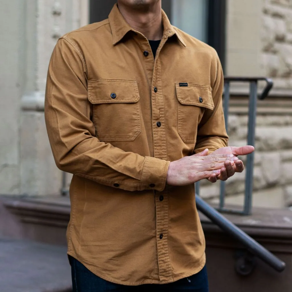 Filson Field Flannel Shirt | Tan Nubuck