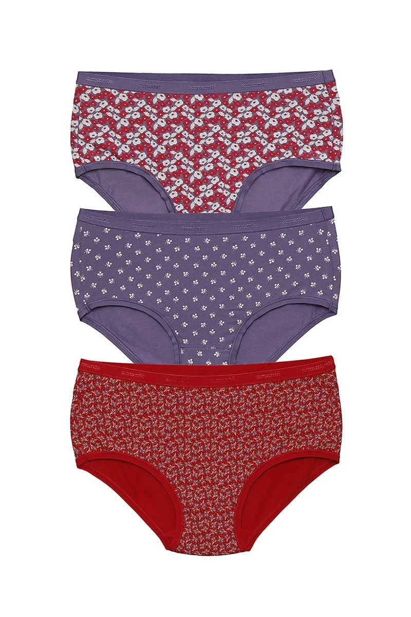 Full Brief Printed Panty (Pack of 3)