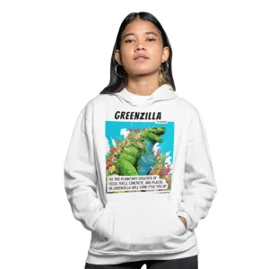 Greenzilla Is Coming • Classic Unisex Pullover Hoodie | White   Colors