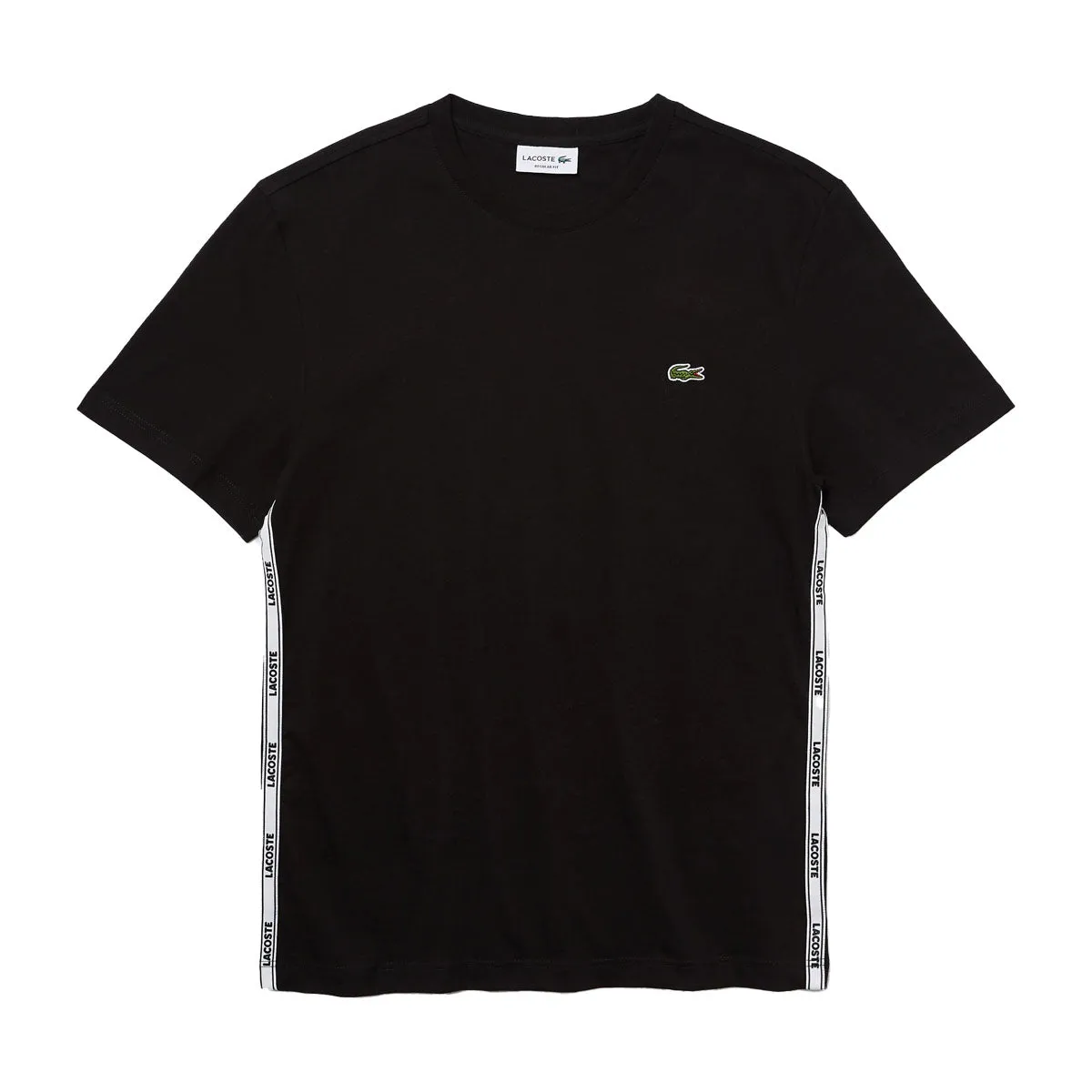 Lacoste Men's Logo Tape Crew Neck Cotton T-Shirt