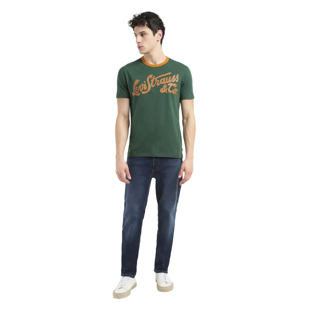 Levi's Men's Regular Fit T-Shirt (A6490-0034_Green