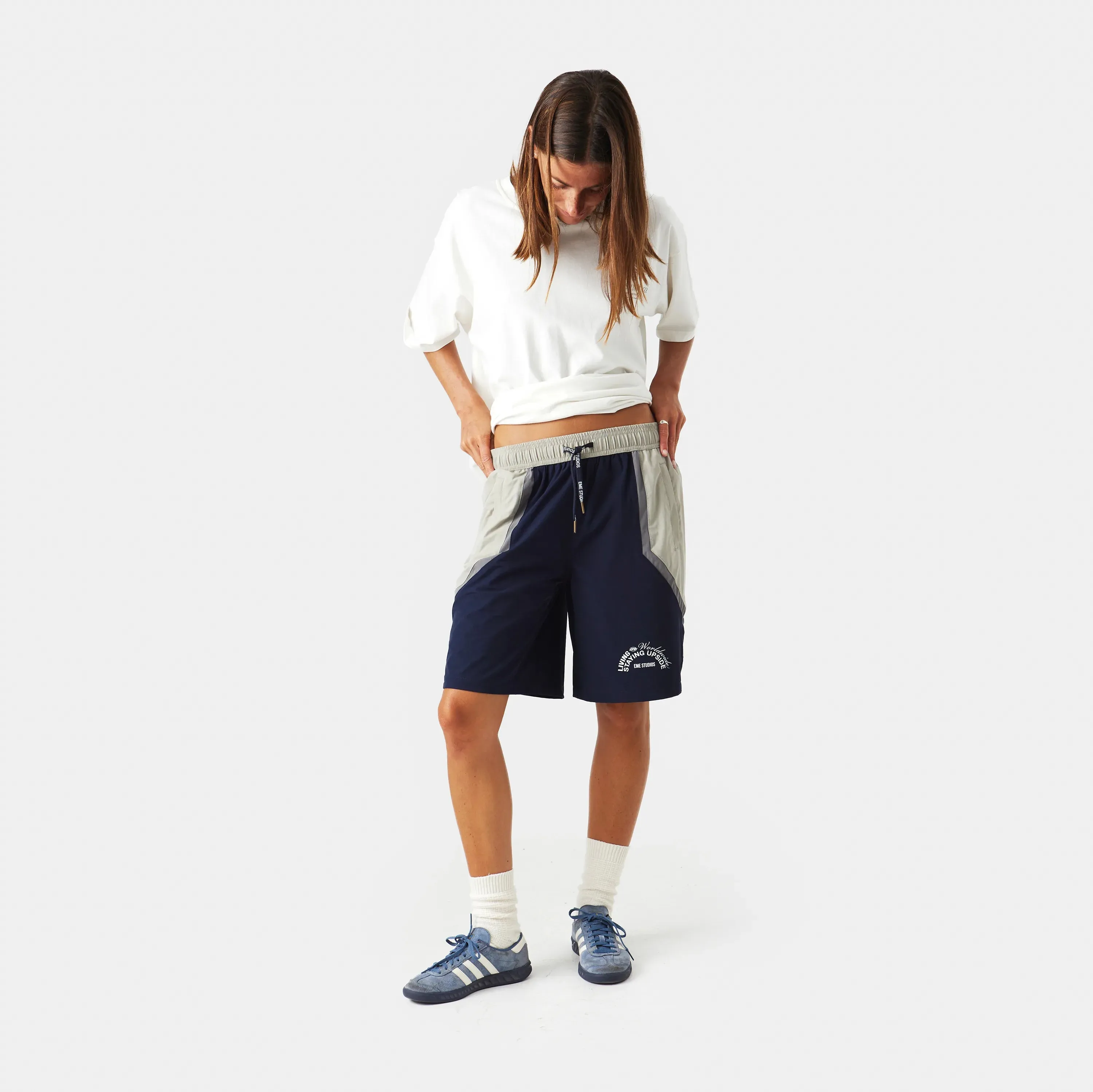 LWSU Bleu Nylon Pants