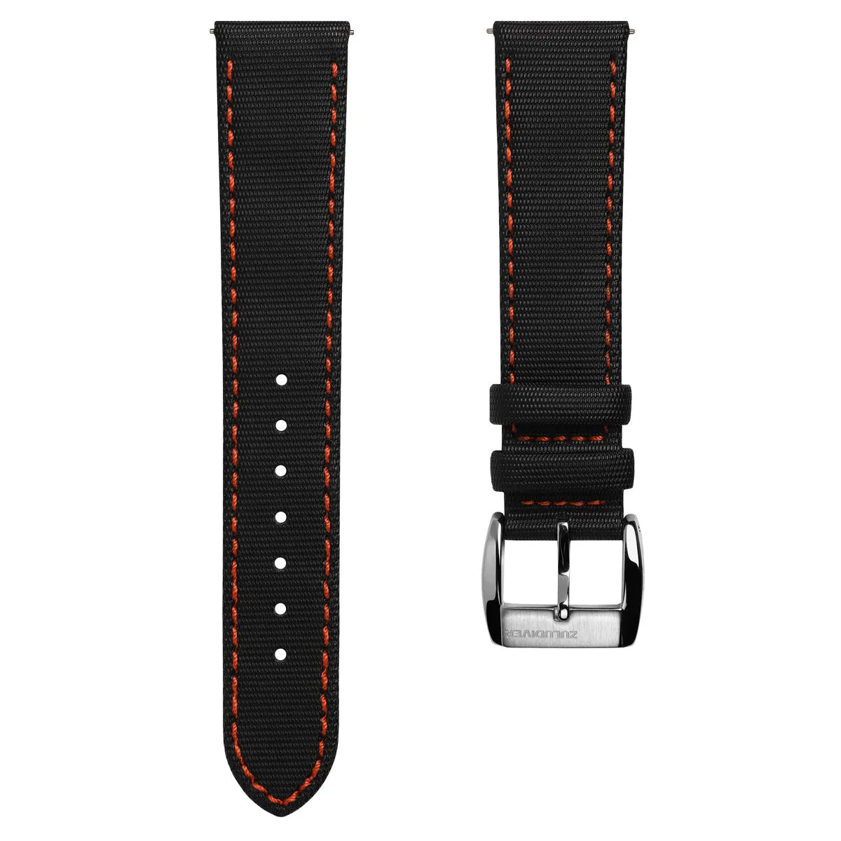 Maverick (MK II) Sailcloth Quick Release Waterproof Watch Strap - Orange