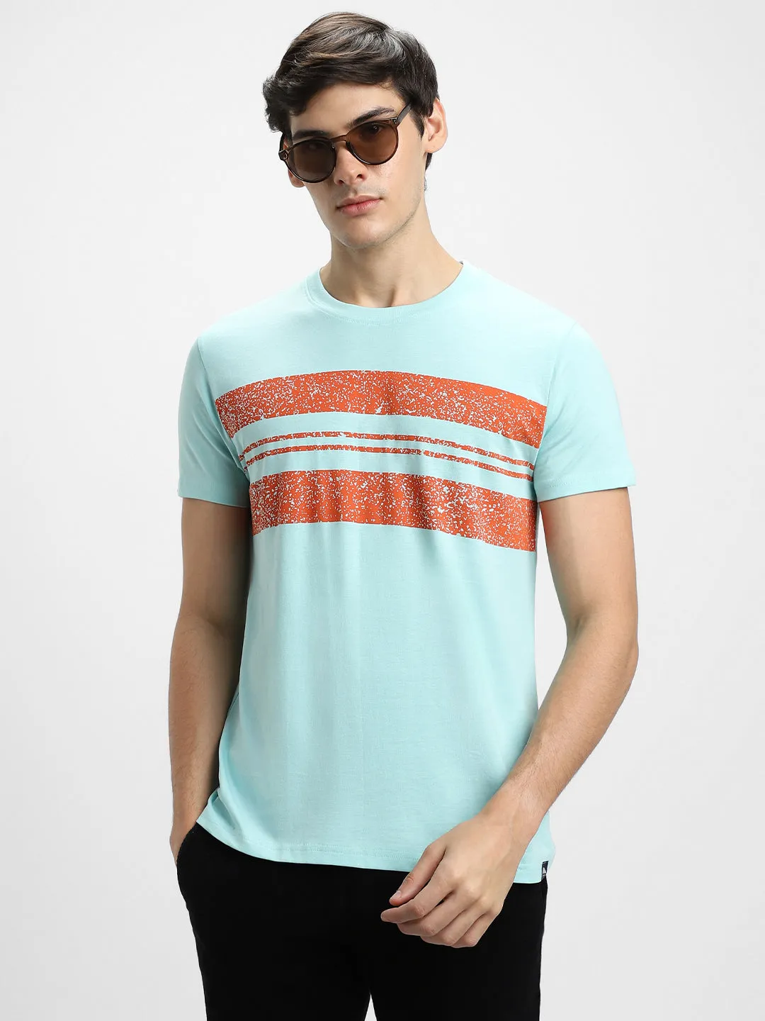 Men's Striped Crew Neck T-shirt