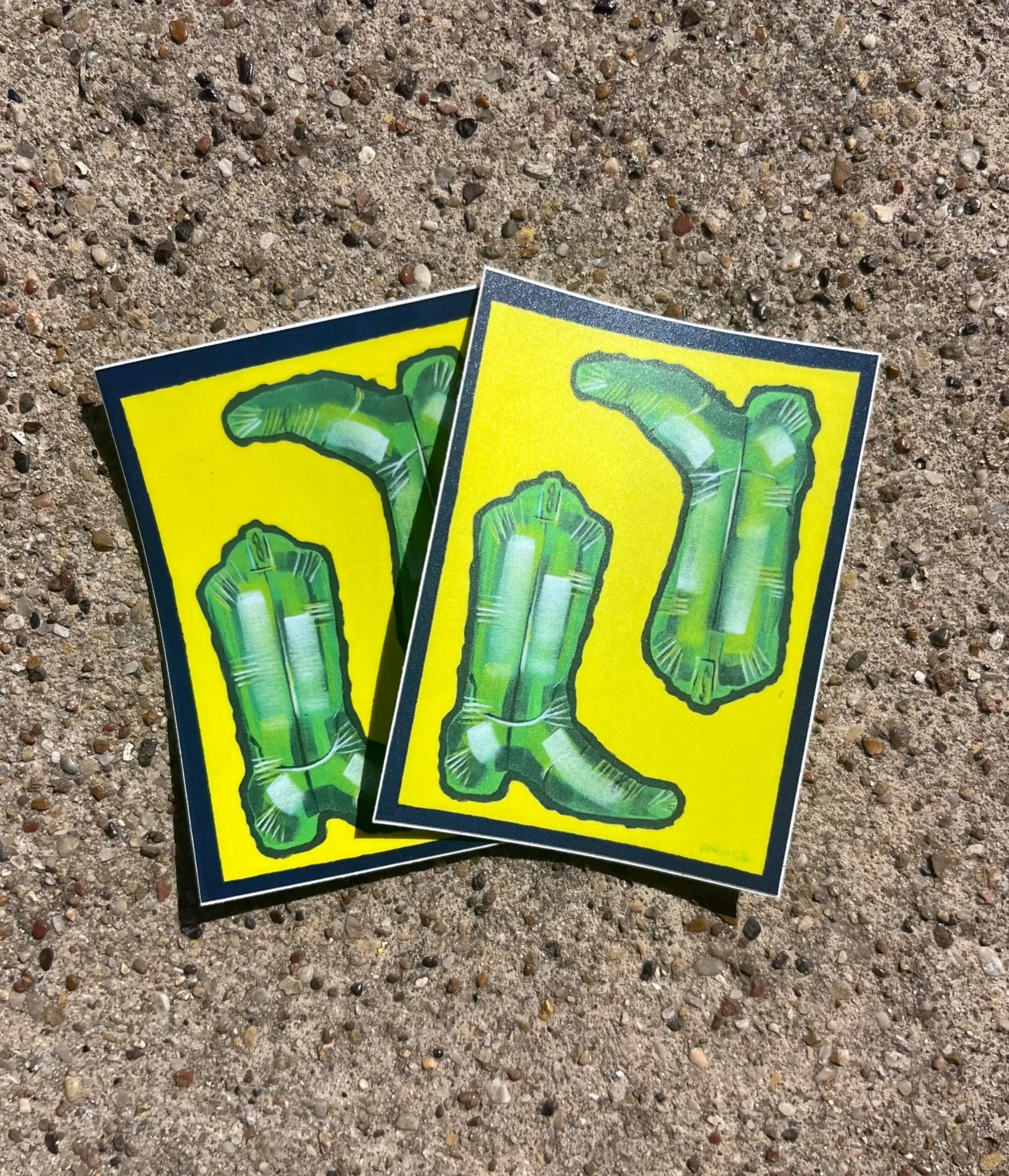 Mylar Balloon Boot Sticker