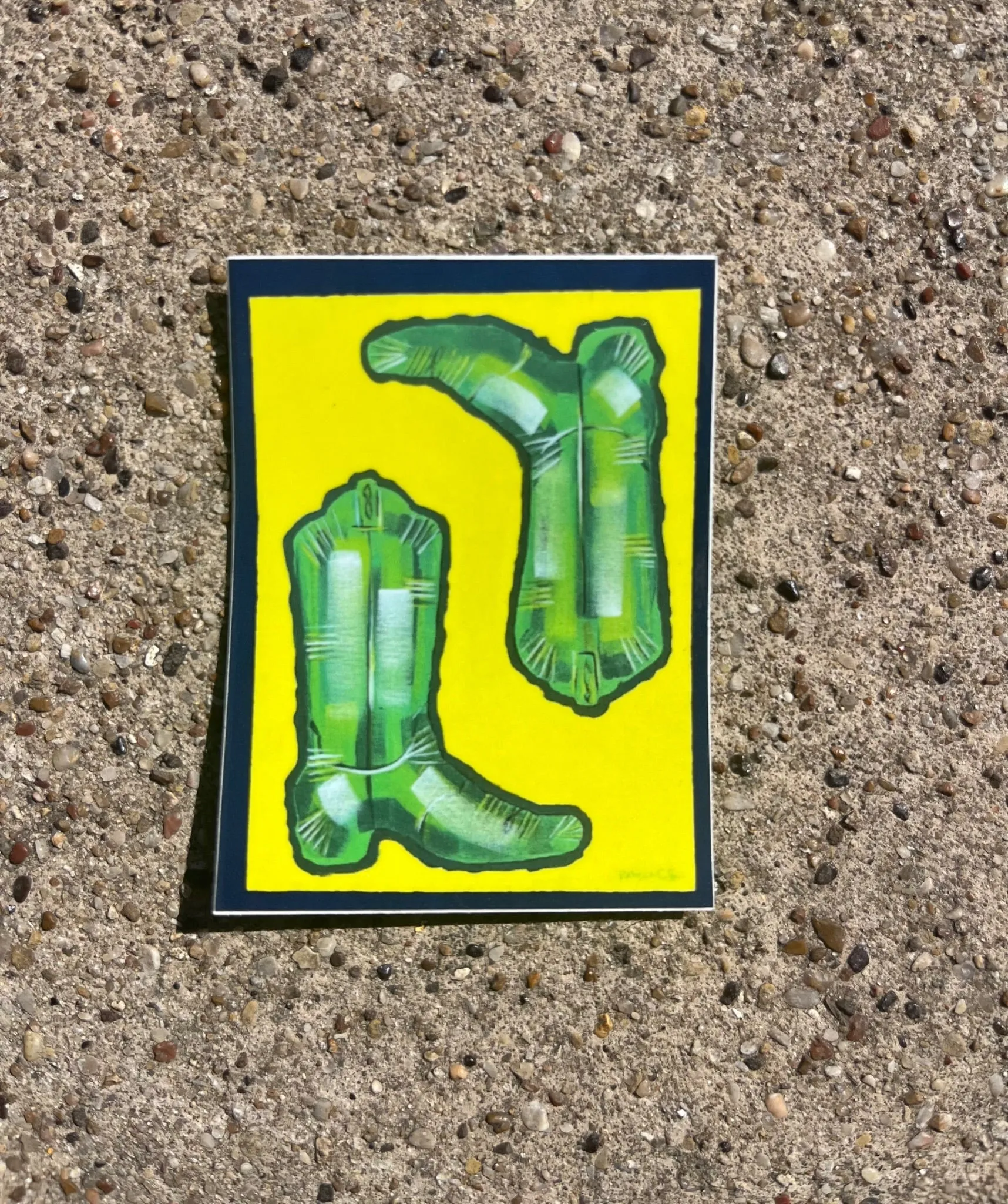 Mylar Balloon Boot Sticker