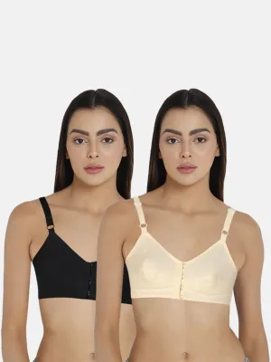 Naidu Hall Front-Open Heritage Bra Combo Pack – Supportive and Stylish Bras for Everyday Comfort (E-SF, C01)