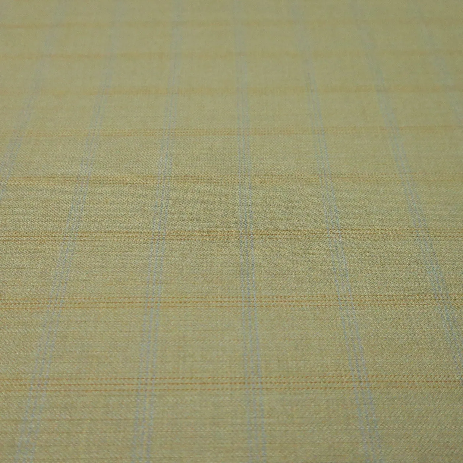 Olive Green Windowpane Wool Loro Piana Fabric