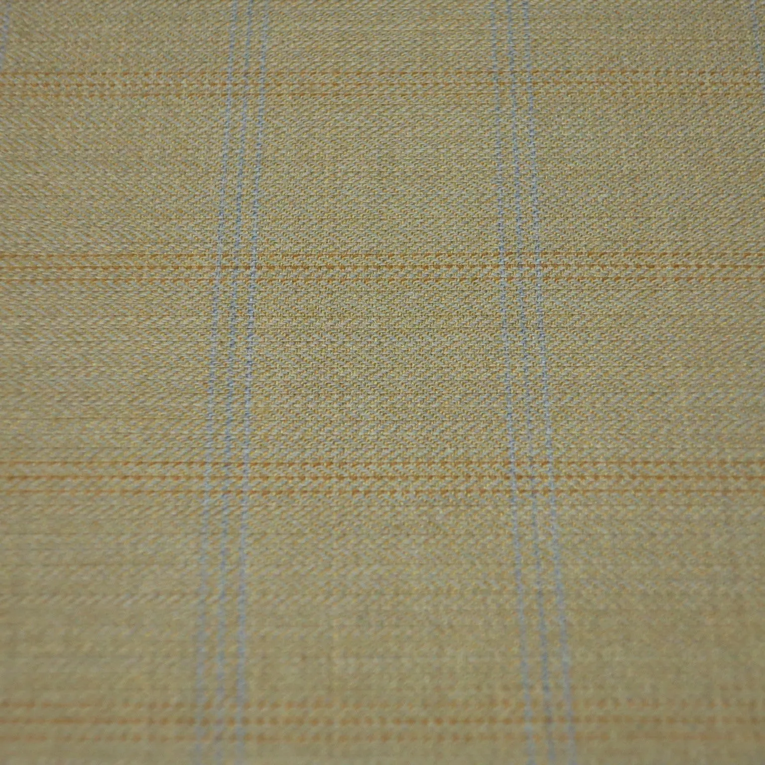 Olive Green Windowpane Wool Loro Piana Fabric