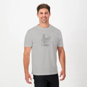 OS Stellies Crew Tee- Grey Melange