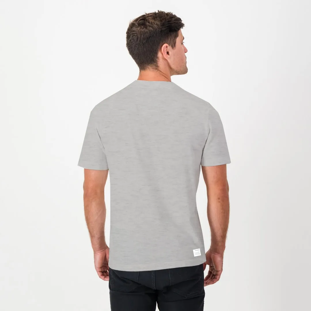 OS Stellies Crew Tee- Grey Melange