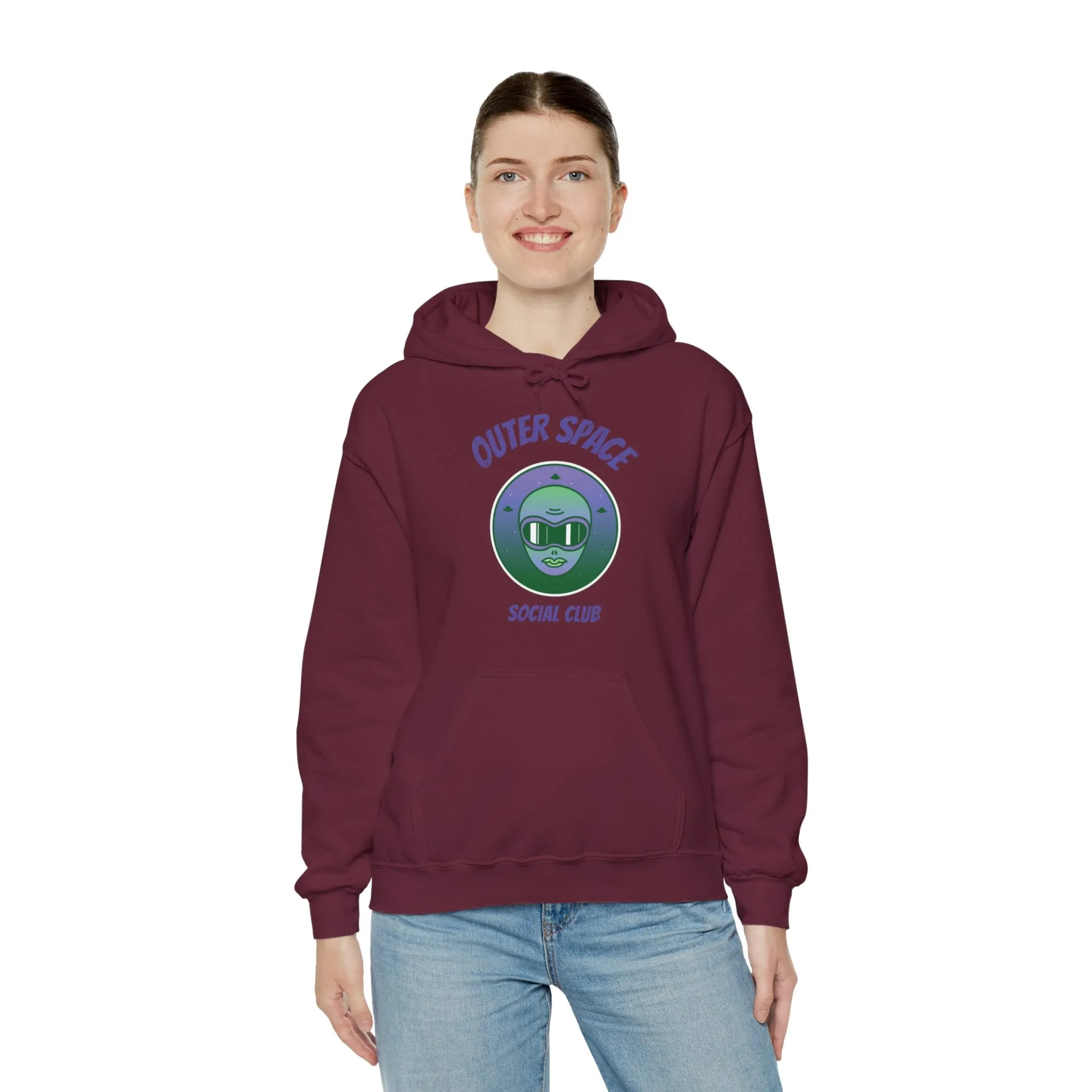 Outer Space Social Club UFO Sci-Fi Hoodie