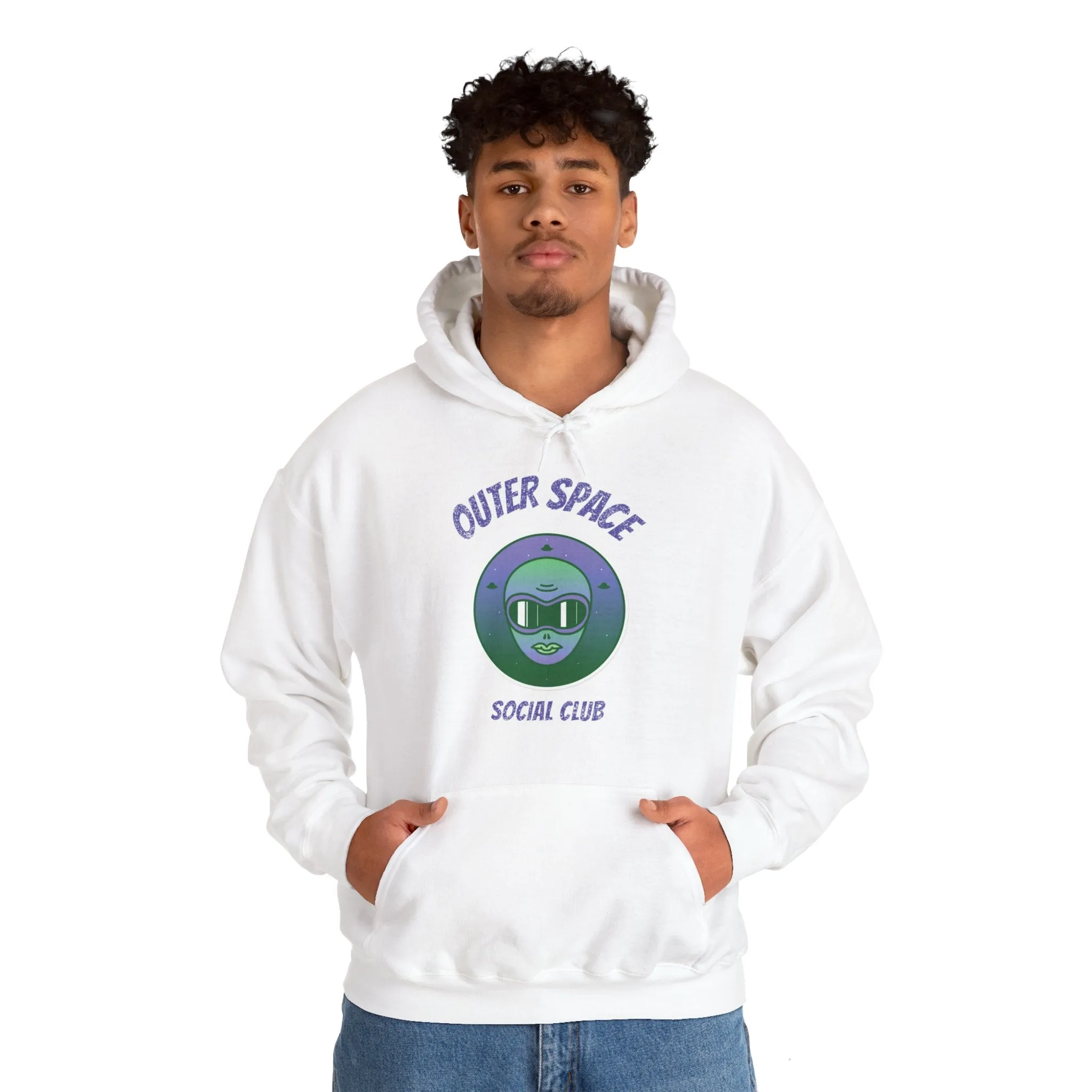 Outer Space Social Club UFO Sci-Fi Hoodie