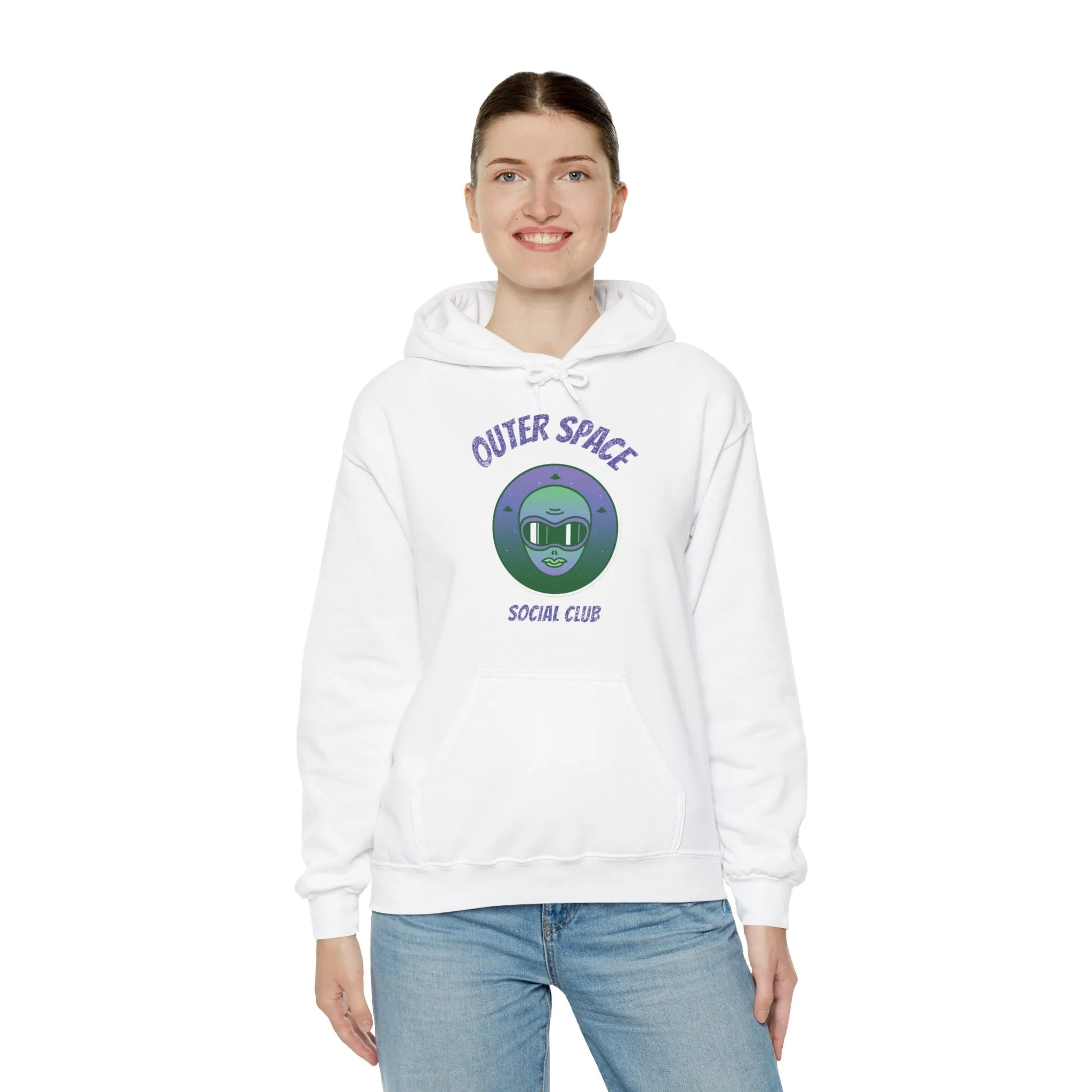 Outer Space Social Club UFO Sci-Fi Hoodie