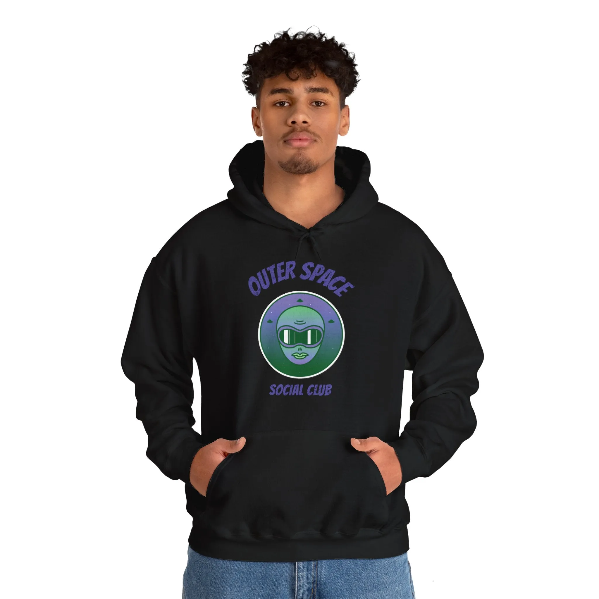 Outer Space Social Club UFO Sci-Fi Hoodie