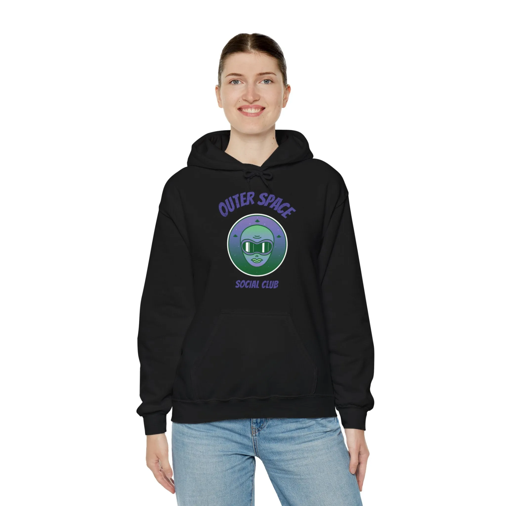 Outer Space Social Club UFO Sci-Fi Hoodie