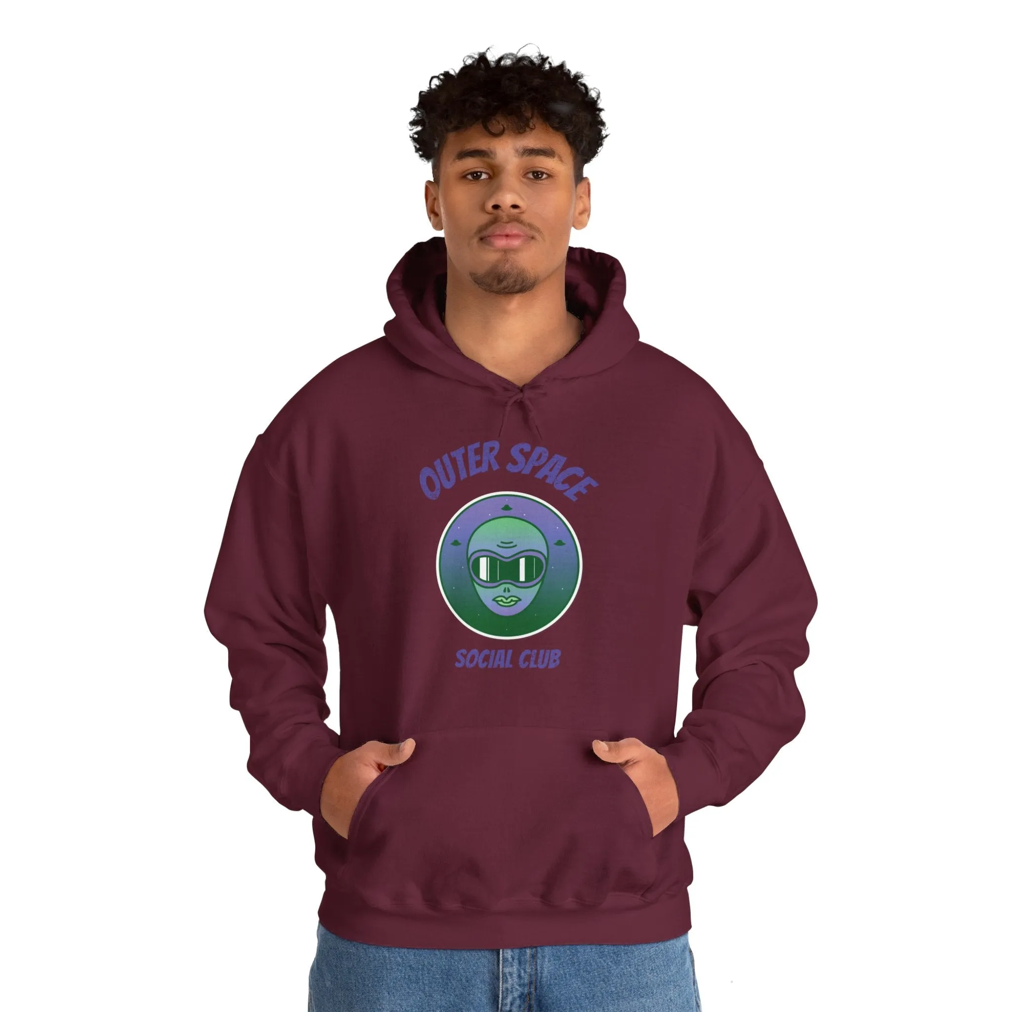 Outer Space Social Club UFO Sci-Fi Hoodie