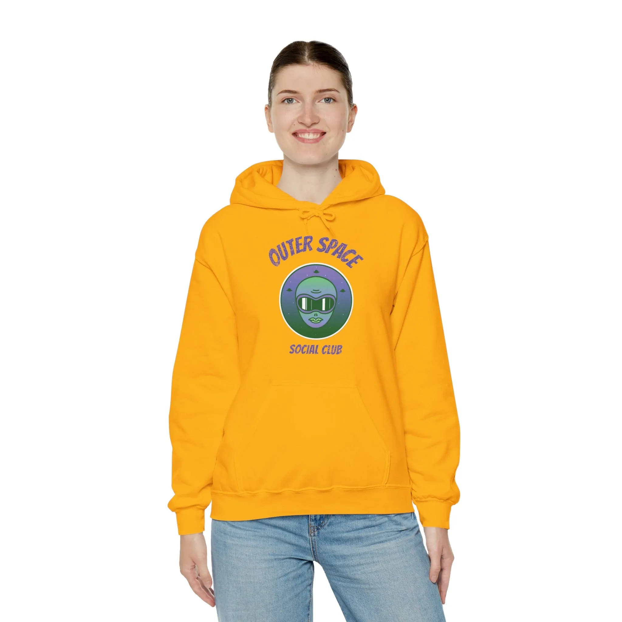 Outer Space Social Club UFO Sci-Fi Hoodie