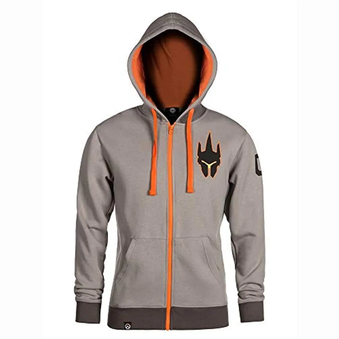 Overwatch Ultimate Reinhardt Zip-Up Hoodie | Light Grey