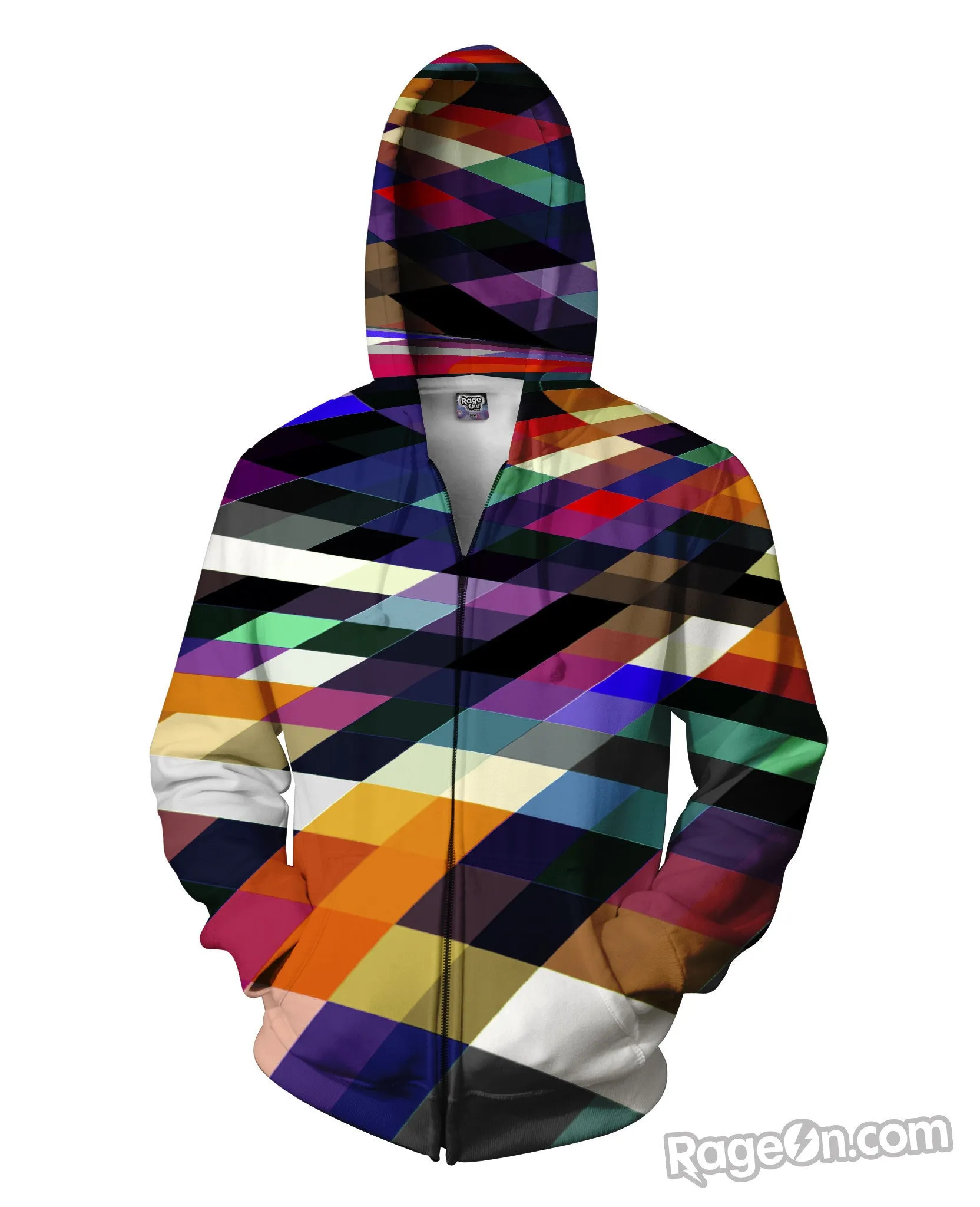 Pixel Party Zip-Up Hoodie