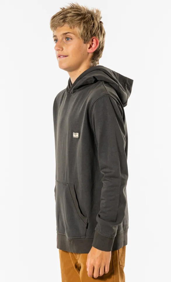 Rip Curl Boys Original Surfers Hood Boy Fleece - Washed Black