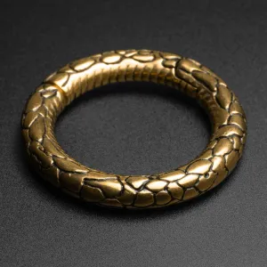 Snake Skin Gold PVD Magnetic Ear Weight