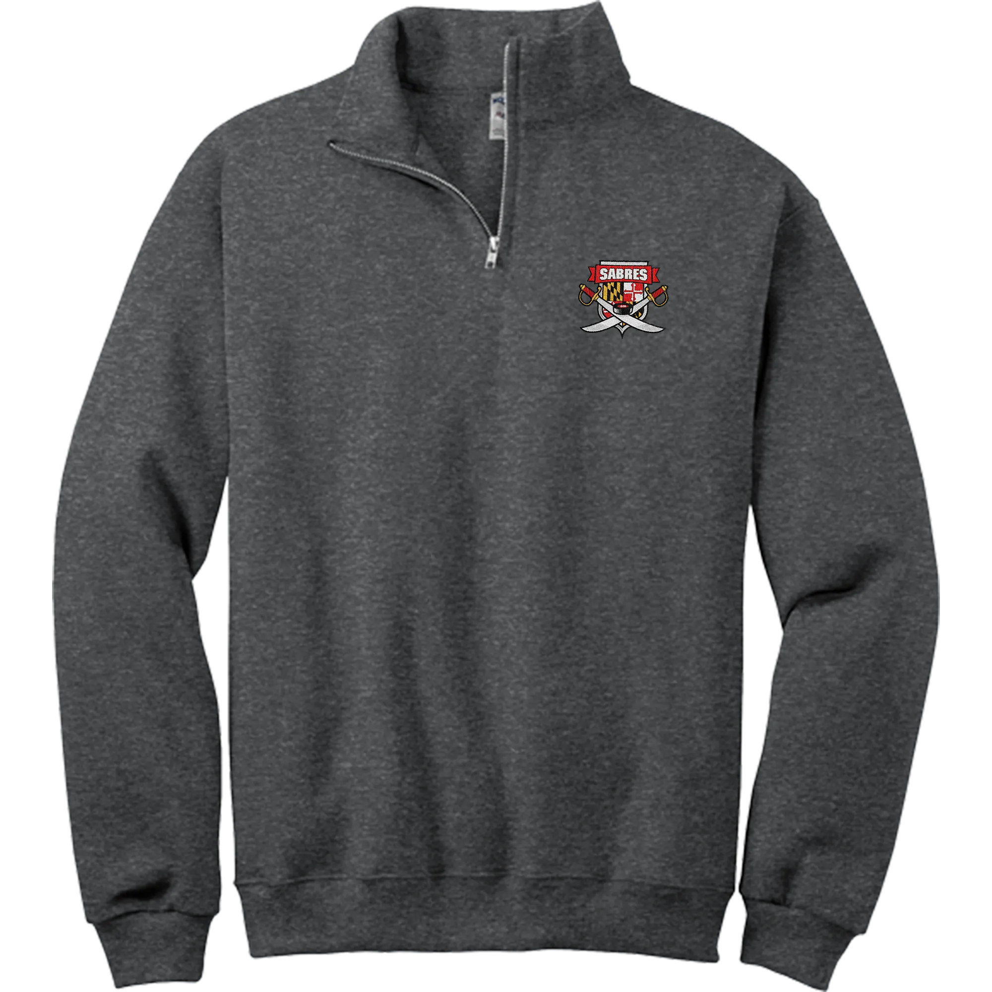 SOMD Sabres NuBlend 1/4-Zip Cadet Collar Sweatshirt