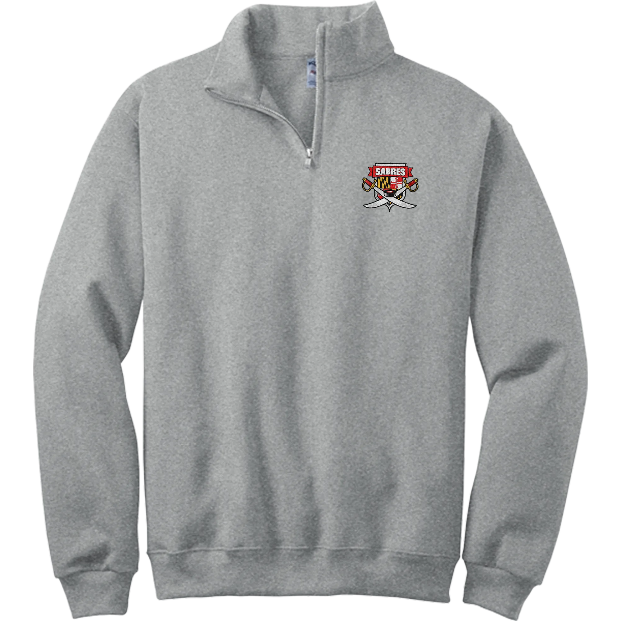 SOMD Sabres NuBlend 1/4-Zip Cadet Collar Sweatshirt