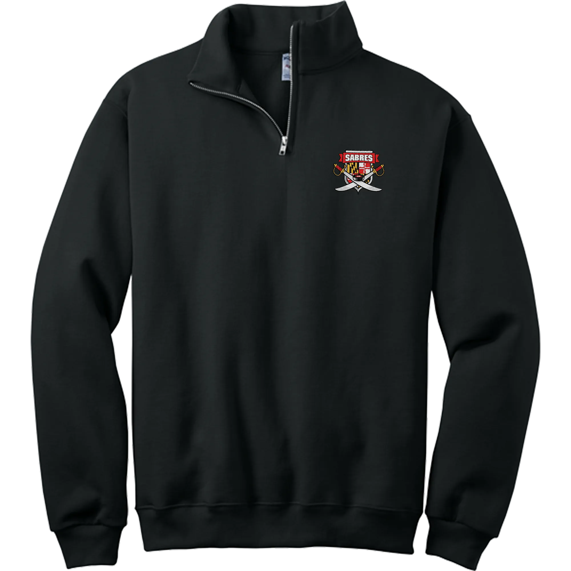 SOMD Sabres NuBlend 1/4-Zip Cadet Collar Sweatshirt