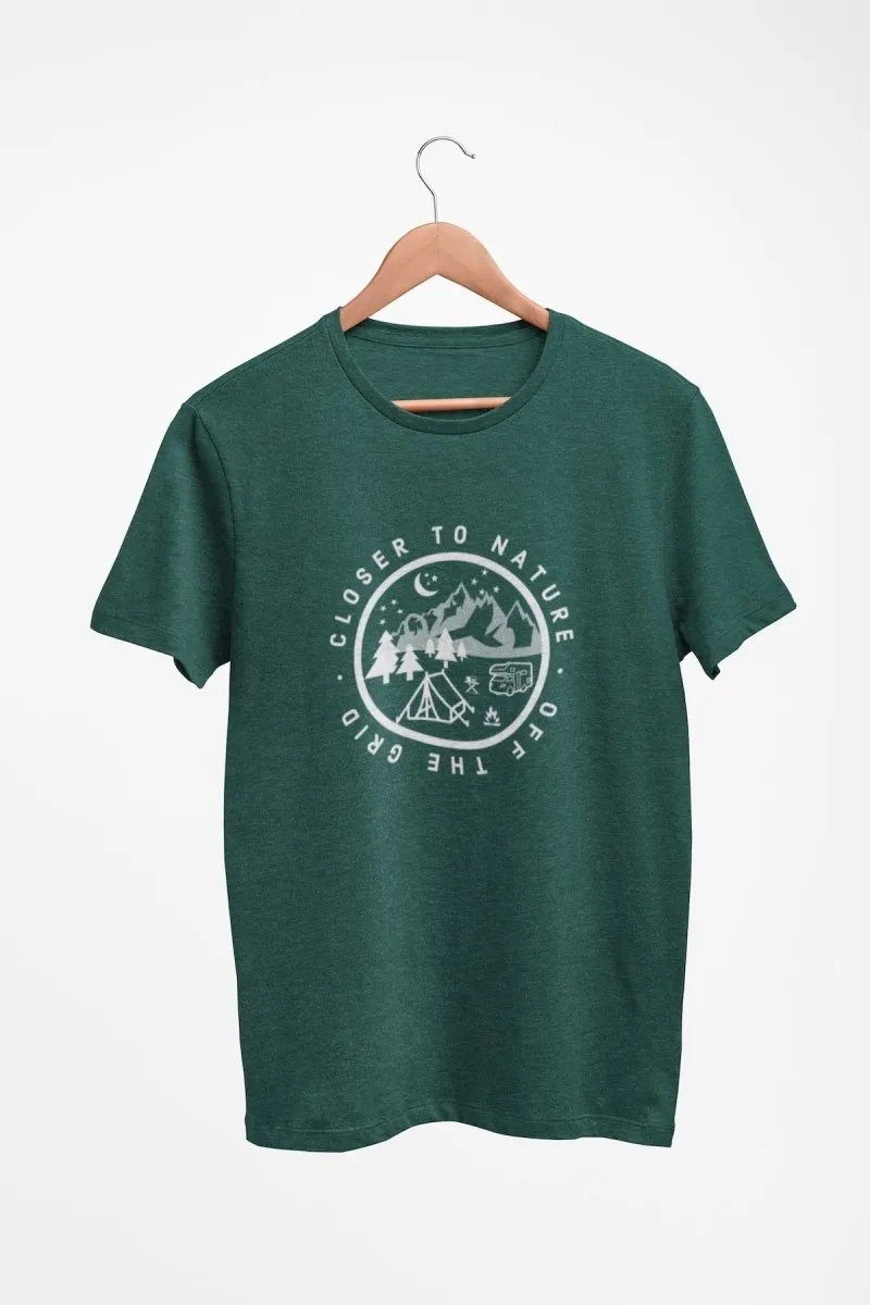 Sustainable T-Shirt | Recycled Plastic   Recycled Cotton Blend | Camping Design