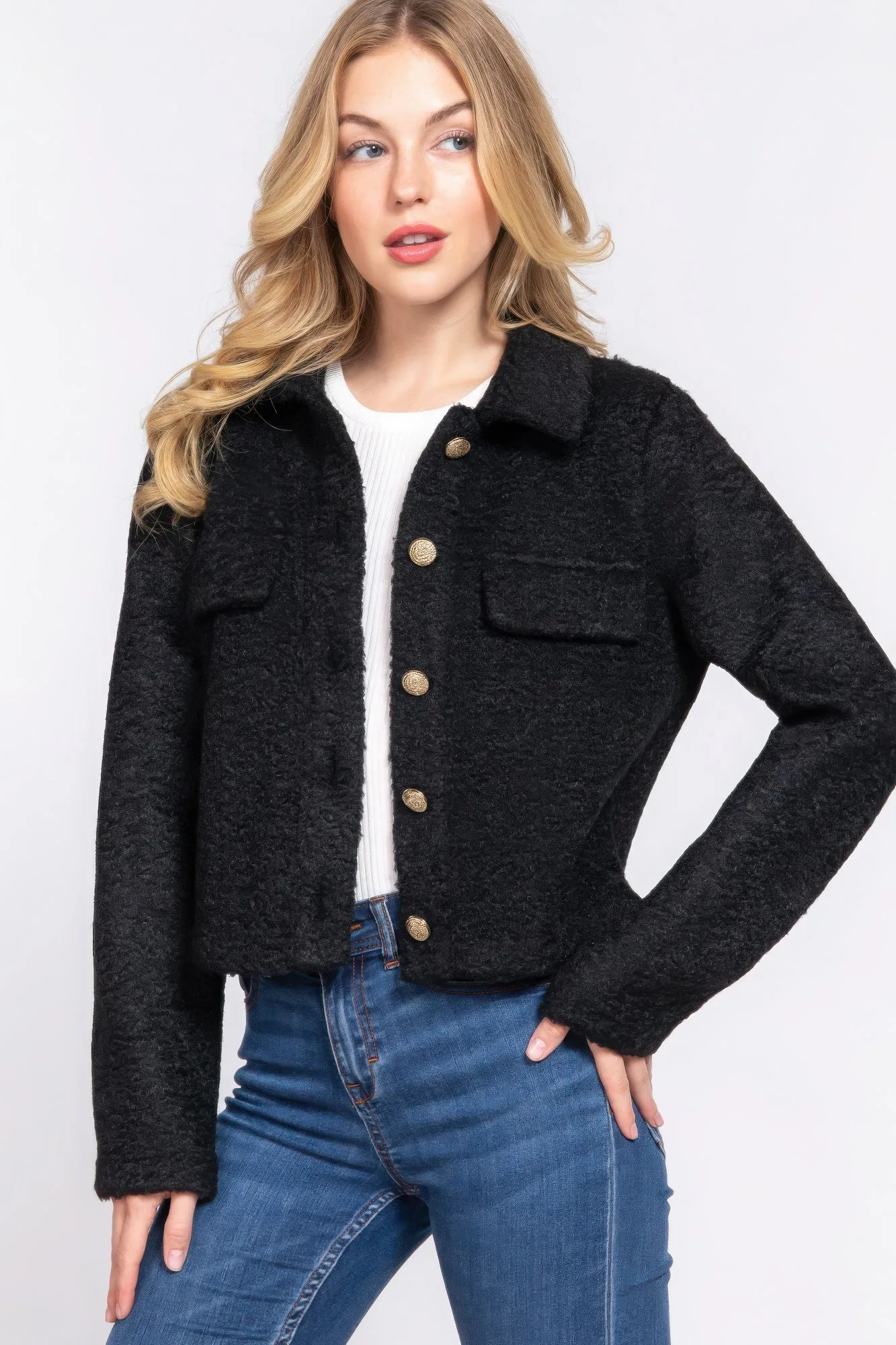 Teddy Fleece Short Jacket